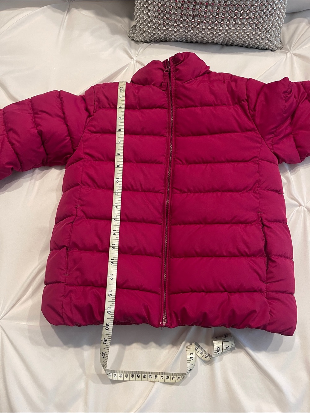 Place Kids Puffer Jacket in Raspberry - Picture 6 of 7